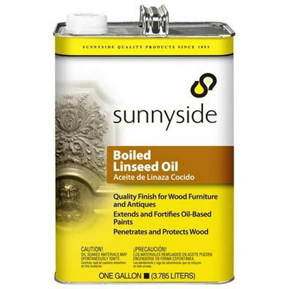 Sunnyside Boiled Linseed Oil - Glossy Oil Finish - 6 Pack, Gallon