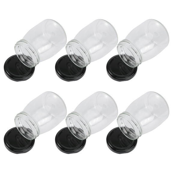 6 Pcs Pudding Glass Jar Yogurt Bottles Durable Handwash Clear Jars Kitchen Supplies Dessert Storage Cups