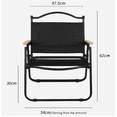 thumbnail image 3 of LapEasy Portable Folding Chair Outdoor Camping Chair for Adults for Outdoor Hiking Beach Lawn Picnic, 3 of 7