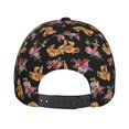thumbnail image 6 of Kdxio Unisex Rose Flower Bear Pattern Baseball Cap Unisex Washed Classic Adjustable Hat, 6 of 8