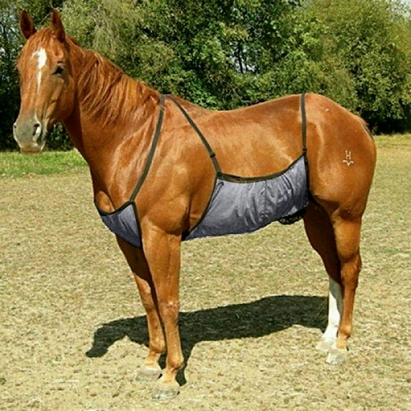 AXTQH Horse Belly Guard Mesh Cover for Fly Protection, Breathable & Scratch-Resistant