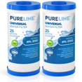 thumbnail image 1 of Filtro de agua PURELINE PL-3100 de 25 micras, 10" x 4,5", paquete de 2, 1 of 7