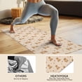 thumbnail image 4 of 70x26 Inch Yoga Towel, Sweat Absorbent Non-Slip Mat for Hot Yoga, Pilates & Fitness,Golden Retriever Variety Heart Beige Pattern, 4 of 5
