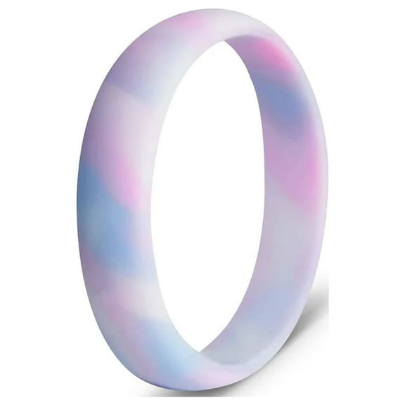 botthms Pink Aqua Ladies Active Silicone Ring