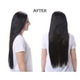 thumbnail image 5 of Onedor24" Straight Full Head Premium Japanese High-Temperature Fiber Heat Resistance Hair Extensions Clip on in Hairpieces 7pcs 140g (Straight 8#-Light Chestnut Brown), 5 of 5