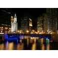 thumbnail image 2 of Chicago River Night Wall Mural by Wallmonkeys Peel and Stick Graphic (36 in W x 26 in H) WM123589, 2 of 4