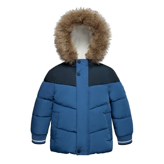 Rokka&Rolla Toddler Boys' Fleece Lined Winter Coat Kids' Jacket, Sizes 2T-5T