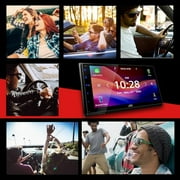 JVC KW-M595BT Digital Car Stereo (50W x 6-Ch), Apple CarPlay & Android Auto Compatible, Bluetooth-Enabled Head Unit with 6.8 LCD Display, Single DIN Touchscreen Car Stereo with USB Mirroring