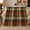 Rust Forest Gold Tartan, variant on Green Tartan With Red And Cream Crossbars, Cozy Flannel Blanket with Traditional Tartan Plaid Print, Housewarming Gift for Traditional Plaid Enthusiasts, Home Decor for Bedroom and Living Room