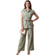 thumbnail image 1 of Conjunto 2 Piezas, Blusa Estilizada con Cinturón y Pantalón Fluido, Outfit Moderno y Sofisticado para Mujer, 1 of 5