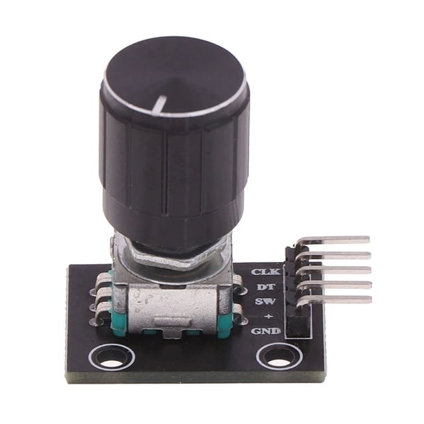 Módulo codificador rotatorio de 360 grados KY-040, módulo de interruptor con sensor de ladrillo, placa de desarrollo con tapa de perilla, compatible con Arduino y Raspberry Pi.