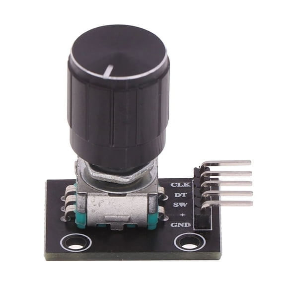 Módulo codificador rotatorio de 360 grados KY-040, módulo de interruptor con sensor de ladrillo, placa de desarrollo con tapa de perilla, compatible con Arduino y Raspberry Pi.