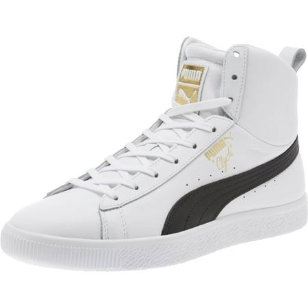 puma clyde mid core foil black