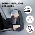 thumbnail image 6 of VEVOR Towing Mirrors, Left & Right Pair Set for Chevrolet Silverado (1999-2007)/GMC/Cadillac, Tow Mirror with Plane & Convex Glass, Manual Controlling Telescoping Folding, Four-Way Adjustable, Black, 6 of 9