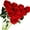Red, variant on Zukuco 10 PCS Artificial Rose Flower Silk Roses Bouquet with Long Stem Fake for DIY Wedding Party Home Halloween Christmas Decoration (Pink)