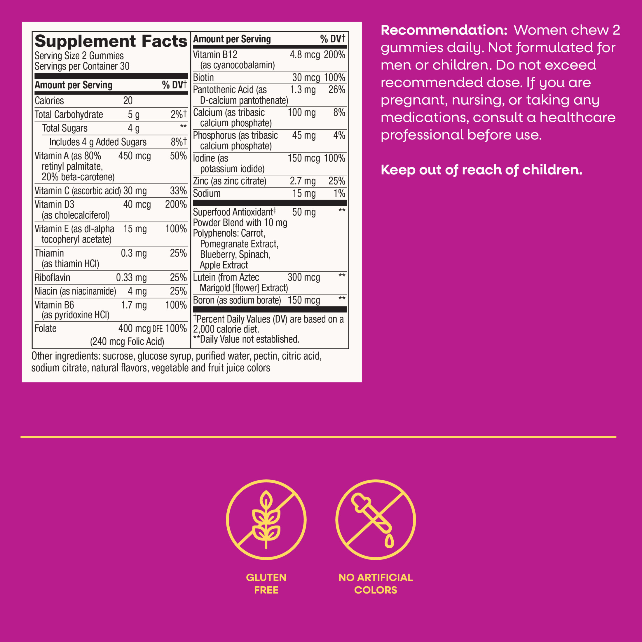 Nature's Way Alive! Women's 50+ Multivitamin Gummies photo 2