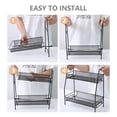 thumbnail image 3 of Zootealy 2-Tier Countertop Shelf Kitchen Spice Rack Organizer Detachable Iron Storage Shelf for Bathroom Small Storage Rack Makeup Fruits Snacks Basket Organizer, 3 of 8