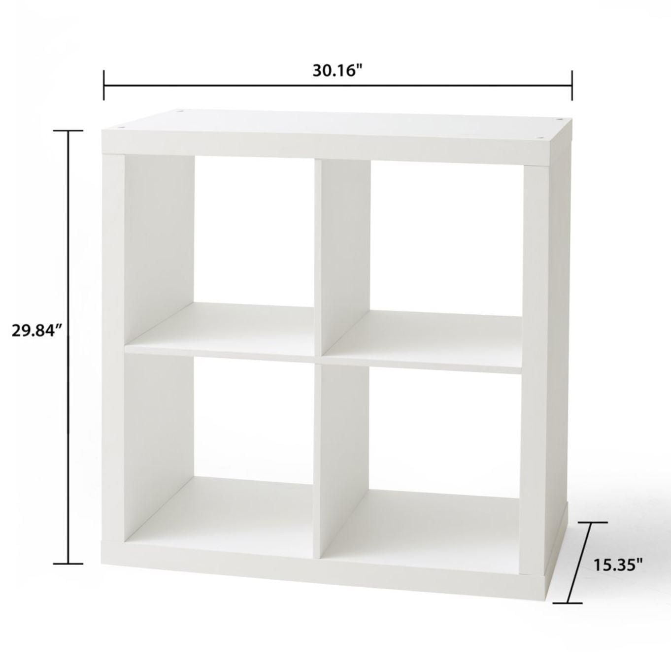 Hometrends 4-Cube Organizer, White Texture