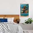 thumbnail image 7 of The Octonauts Wooden Shaft Hanging Poster Home Decor Poster Wall Art Painting For Living Room Bedroom 36"X24", 7 of 7