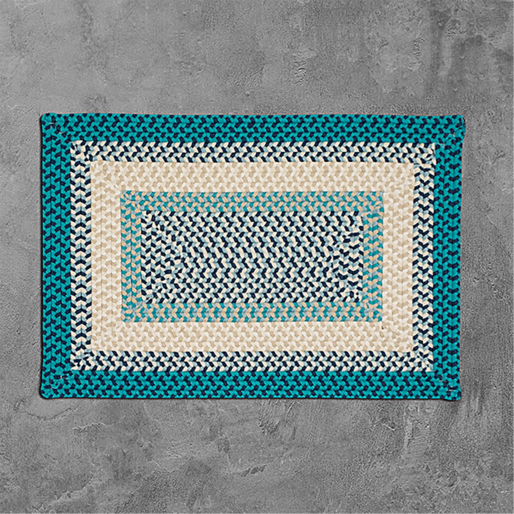 Round 8 Ft BLACK FOREST DECOR Oceanic Blooms Rug Round 8 Ft BLACK FOREST DECOR Oceanic Blooms Rug