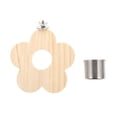 thumbnail image 1 of Shisuyan Bird Feeder Natural Wood Beige 1Set Rectangular Platform 5.7x5.7x1.6In, 1 of 8