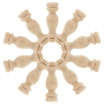 NUOLUX Wood Spindles Treated Wood 10Pcs 2.4X0.7X0.7In
