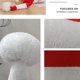 thumbnail image 5 of Sombrero de Papá Noel Sombrero cónico para fiesta de Navidad | Gorra festiva clásica roja y blanca | Tejido suave y cómodo | Ajuste ajustable para todos los adultos | Ligereza | 1 paquete |, 5 of 5