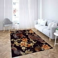 thumbnail image 2 of Pattern Rug, Salon Rug, Living Room Rugs, Floral Rug, Modern Rug, Asian Dragon Pattern Rugs, Dragons Rugs, Gift For Him Rug, Black Rug, 1.7'x2.3' - 50x70 cm, 2 of 5