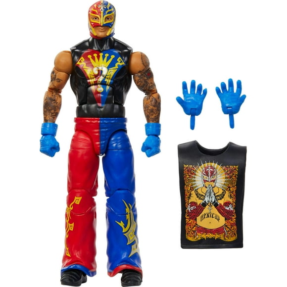 WWE Elite Rey Mysterio Action Figure, Greatest Hits 6-inch Collectible with Articulation & Accessories