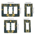 thumbnail image 2 of Yayeee Rocker Switch Wall Plate 2-Gang 4.7"x4.6" Home Decorative Outlet Cover, Green Celestial Serpent, 2 of 6