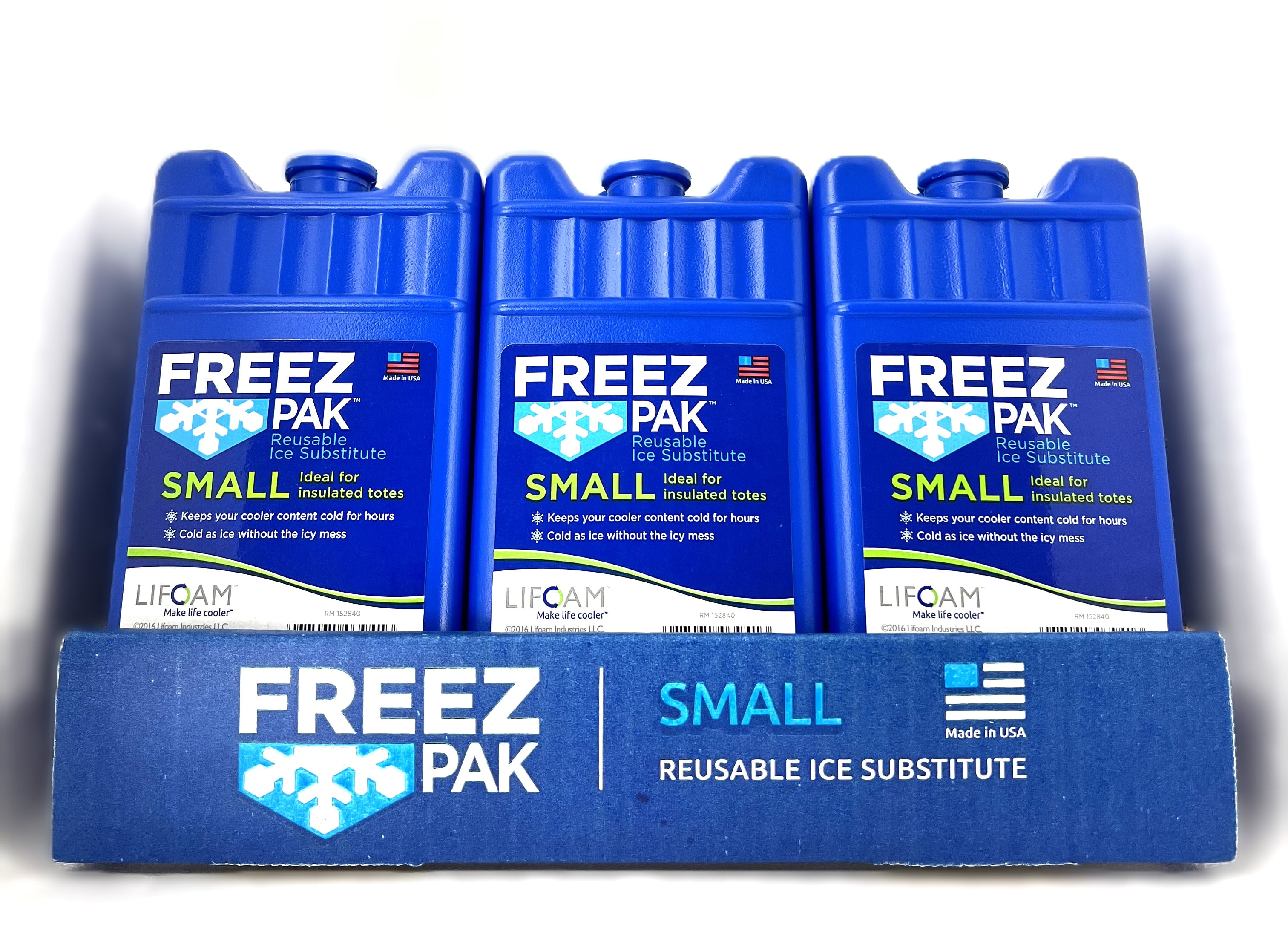 Cryopak Ice-Pak® 16 oz Blue Plastic Hard Freezer Pack - 7L x 4W