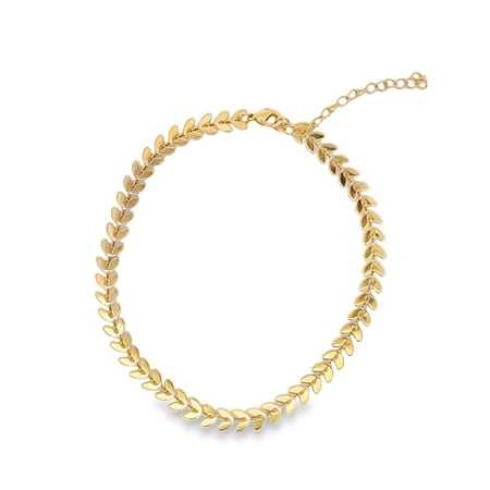 18K Gold Filled Rounded Arrow Anklet (E34)