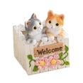 thumbnail image 3 of Maceta Gato Florero de Resina Maceta Decoración Animal Macetero Coleccionable Artesanía para Plantas Suculentas Flores Adecuado para Oficinas, 3 of 8