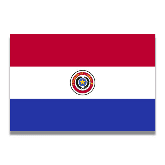 Magnet Me Up Paraguay Paraguayan Flag Vinyl Automotive Magnet Decal, 4x6 Inches