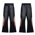 thumbnail image 2 of Pantalones vaqueros holgados con bordado de borde crudo para hombres y mujeres, ropa de calle Retro Y2k, moda Hip Hop, personalidad, Patchwork, cintura alta,, 2 of 4