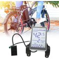 thumbnail image 3 of 5 Pin 24V 36V 48V 60V Electric Bike LCD Display Meter, Waterproof Universal E Scooter M5 Panel Screen Cycling Odometer Bike Computer, Durable Display for 31.8 22.2mm Electric Bikes, 3 of 8