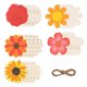 thumbnail image 1 of 60PCS Unfinished Wooden Flower Crafts Blank Flower Shape Wooden Decorations Flower Christmas Thanksgiving Decoration, 1 of 5