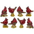 thumbnail image 3 of Northlight Cardinal Birds on a Stomp Christmas Figurines - 4.5" - Red - Set of 8, 3 of 3