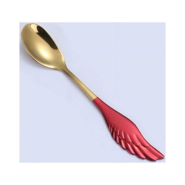 TIMIFIS Coffee Spoon 304 Stainless Steel Lovers Coffee Spoon Valentine's Day Dessert Spoon Fork Gift Tableware Kitchen Appliances