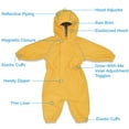 thumbnail image 5 of Jan & Jul Water-proof Rain-Suit for Toddler Kids One-Piece Coverall (Puddle-Dry: Yellow, 4T), 5 of 5