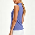 thumbnail image 6 of AHTJRT Womens Golf Shirts Sun Protection UPF 50+ V Neck Sleeveless T-Shirts Quick Dry Summer Workout Running Tennis Tank Tops Blue XL, 6 of 10