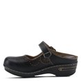 thumbnail image 2 of Spring Step L'Artiste Aneria Women's Mule Round Toe Clog - Hand-Painted Floral Laser Cut Leather - Adjustable Hook-and-Loop Strap Brushed with Gold Buckle, 2 of 7