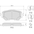 thumbnail image 5 of UltraHC 700 Brake Pad Set, Front HC7.1759.0.C, Mazda 3 2018-2014, 5 of 5