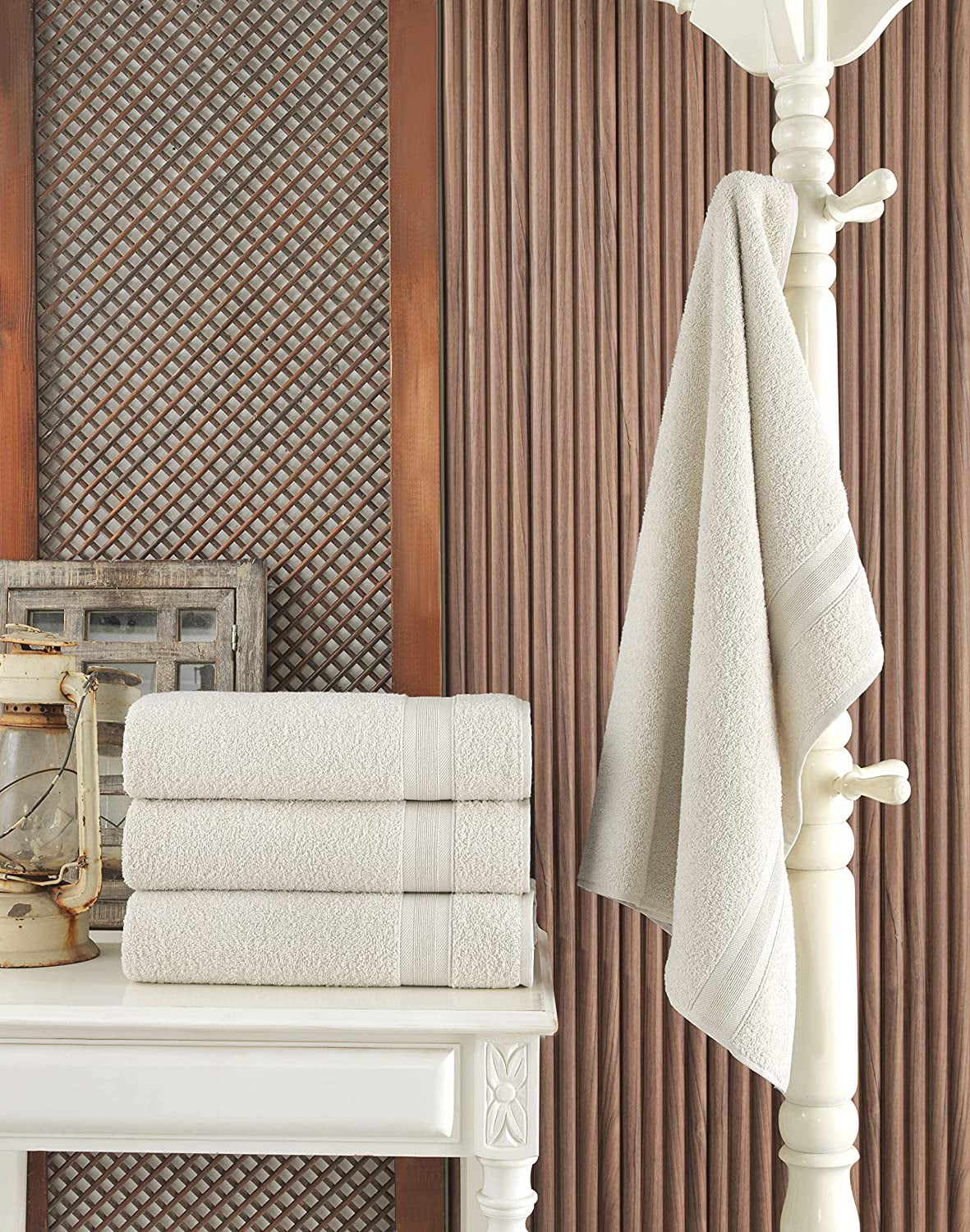 Cotton Paradise Bath Towels, 100% Turkish Cotton 27x54 inch 4 Piece Bath  Towel Sets for Bathroom, Soft Absorbent Towels Clearance Bathroom Set, Aqua