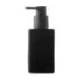 thumbnail image 1 of Botella vacía de prensa de cerámica opaca negra, diseño rectangular for champú, gel de ducha y desinfectante de manos for baño, hotel, 1 of 2