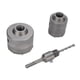 thumbnail image 1 of Abridor De Agujeros Para Hormigón, Kit De Sierra Perforadora YG8C Punta De Carburo 2 Hoyos Vástago De 2 Ranuras Caja De Aluminio 60 Mm 80 Mm Para Instalación De CA Para, 1 of 7