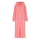 thumbnail image 5 of TaTaai Women's Casual Solid Color Hooded Long Sleeve Plush Pocket Dress Round Neck Loose Comfortable Home Long Nightgown Loungewear Gift, 5 of 5