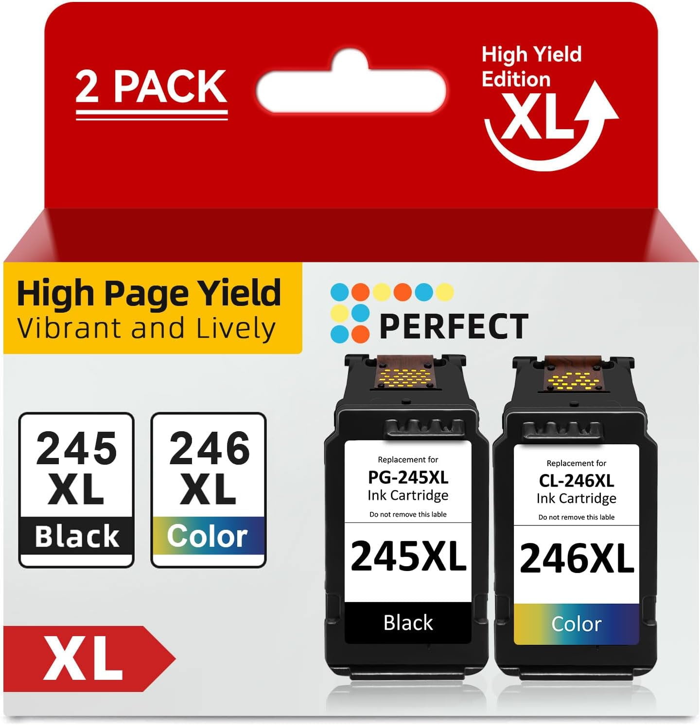 Compatible 245XL 246XL Ink Cartridge Replacement For Canon 245 246 - View #7