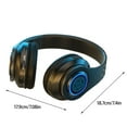thumbnail image 3 of Bdday Wireless Bluetooth Headphones Over Ear With RGB Light And Mic 8 Hours Long Standby Life Foldable Headset, 3 of 7