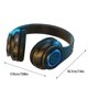 thumbnail image 3 of Pisexur Electronics - Auriculares inalámbricos Bluetooth para hombre, con luz RGB y micrófono, 8 horas de autonomía, plegables, para niños y organizador de electrónica., 3 of 7